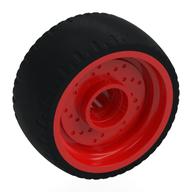 Wheel Rim 24 × 12 with Black Tyre Red