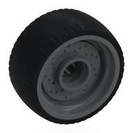 Wheel Rim 24 × 12 with Black Tyre Dark Bluish Gray