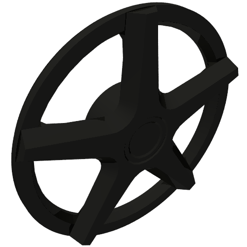 Wheel Cover 5 Spoke Black