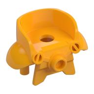Minifig Neckwear Armour Space with Shoulder Protection and High Back [Plain] Leuchtendes Hellorange