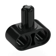 Technic Beam 1 × 2 with Axle on Side Black
