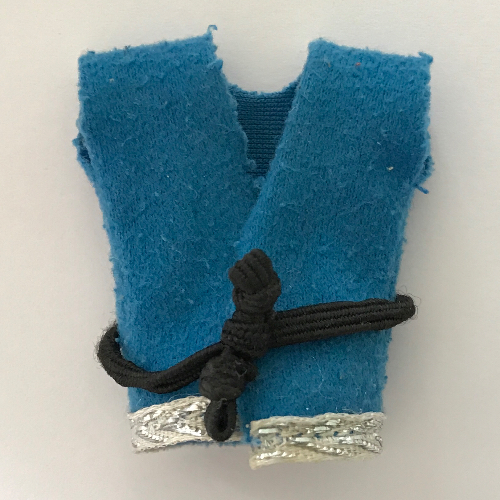 Belville, Vest with Black Belt (Prince Justin) Blau