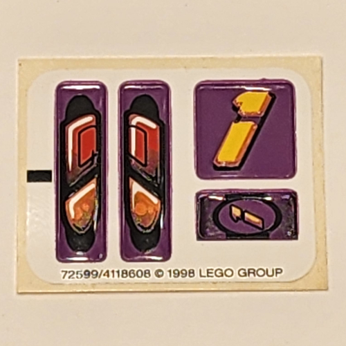Sticker Sheet for Set 2854-1 [No Color/Any Color]