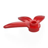 Pflanze, rund 3 × 3 - 3 Blätter Rot