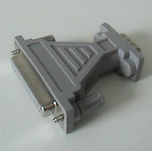 Elektrischer Verbinder, Seriell 9-Pin Stecker auf 25-Pin Buchse Adapter in Hellgrau