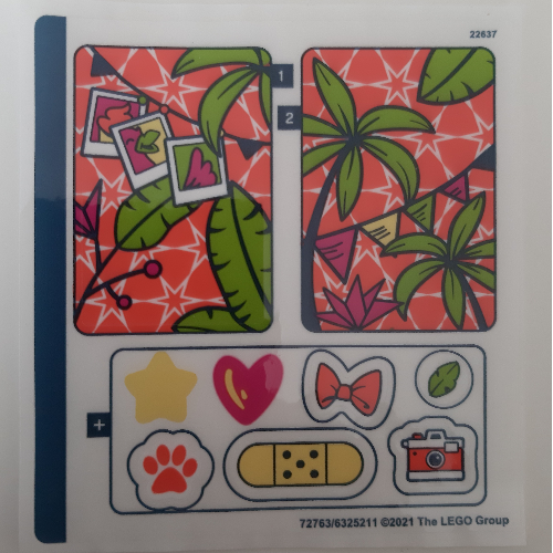 Stickerbogen für Set 41662-1 in [Keine Farbe/Beliebige Farbe]