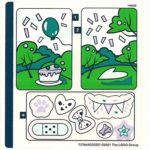 Sticker Sheet for Set 41663-1 [No Color/Any Color]