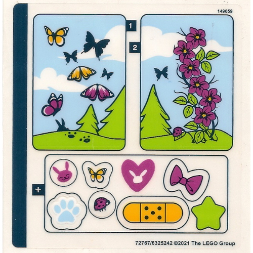 Sticker Sheet for Set 41666-1 [No Color/Any Color]