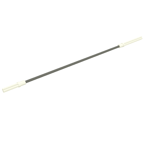 Technic Axle Flexible 26L (Axle 2L and 5L Ends) with Dark Gray Cable White