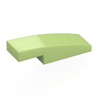 Brick Curved 3 × 1 × 2/3 Yellowish Green