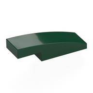 Brick Curved 3 × 1 × 2/3 Dark Green