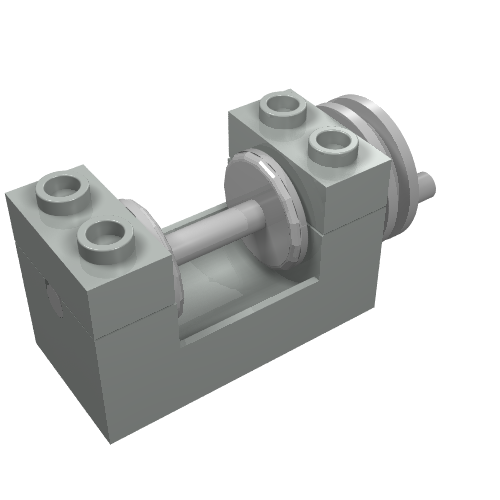 String Reel Winch 2 × 4 × 2 (Light Gray Drum) Hellgrau