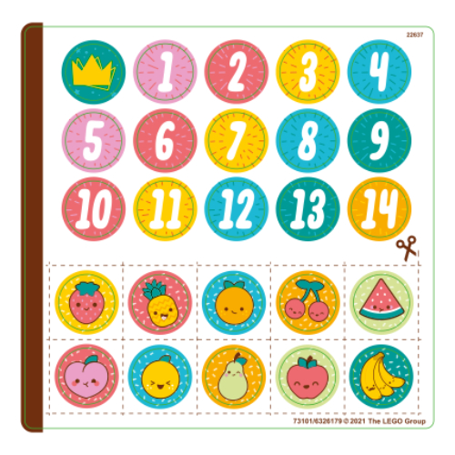 Sticker Sheet for Set 41926-1 [No Color/Any Color]