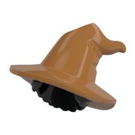 Hair and Hat, Floppy Witch Hat, Short Hair, Black Pattern Medium Nougat