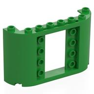 Panel 2 × 8 × 4 with Curved Sides Bright Green