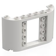 Panel 2 × 8 × 4 with Curved Sides White