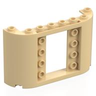 Panel 2 × 8 × 4 with Curved Sides Tan