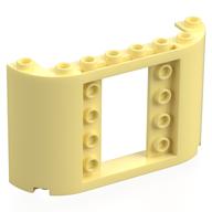 Panel 2 × 8 × 4 with Curved Sides Bright Light Yellow
