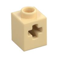 Technic Brick 1 × 1 with Axle Hole Tan