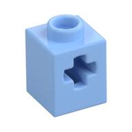 Technic Brick 1 × 1 with Axle Hole Bright Light Blue