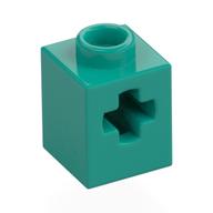 Technic Brick 1 × 1 with Axle Hole Dark Turquoise