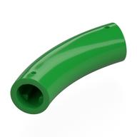 Brick Round 1 × 1 D. Tube with 45° Elbow and Axle Holes (Crossholes) at Each End Bright Green