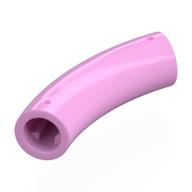 Brick Round 1 × 1 D. Tube with 45° Elbow and Axle Holes (Crossholes) at Each End Bright Pink