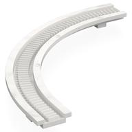Gear Track Curve 90° 17 1/2 × 17 1/2 White