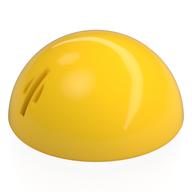 Technic Panel Dome 5 × 5 with Axle Holes Yellow