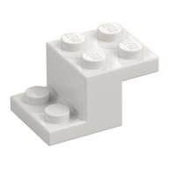 Bracket 3 × 2 × 1 1/3 with Bottom Stud Holder Weiß