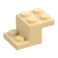 Bracket 3 × 2 × 1 1/3 with Bottom Stud Holder Tan