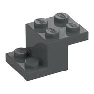 Bracket 3 × 2 × 1 1/3 with Bottom Stud Holder Dark Bluish Gray