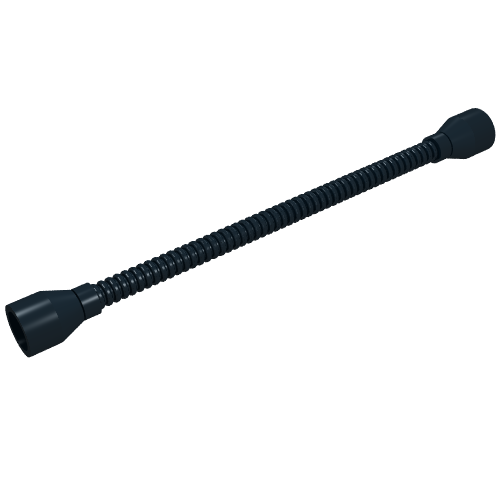 Flexible Hose 8.5L with Tabless Ends (Ends same color as Tube) Schwarz