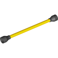 Flexible Hose 8.5L with Tabless Ends Black (Fixed Ends different color than Tube) Yellow