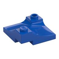 Brick Curved, Internal Double, 3 × 3 with 1/3 Inverted Cutout, Corner Blue