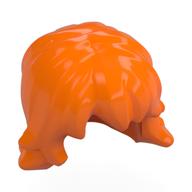 Hair Mid-Length, Wavy Orange