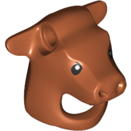 Costume / Mask, Bull with Black Eyes print in 