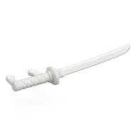 Weapon Katana with Neck Bracket White