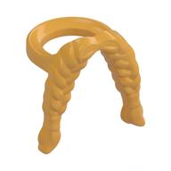 Minifig Neckwear Moustache Long, Braid Ochre Yellow