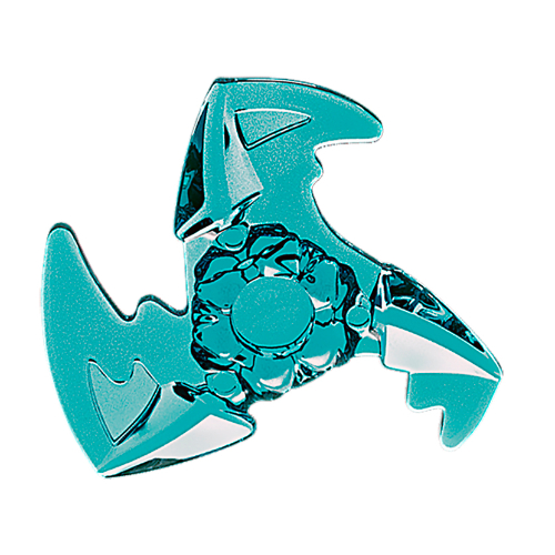 Weapon Throwing Star / Shuriken with Trailing Effect Transparent-Hellblau