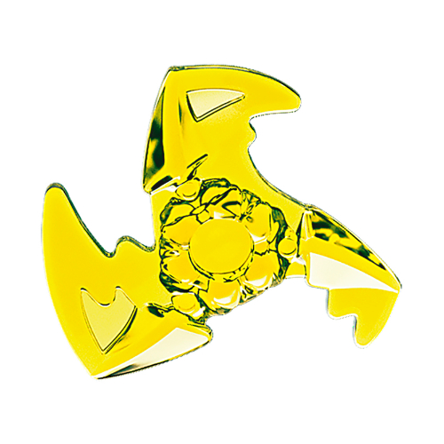 Weapon Throwing Star / Shuriken with Trailing Effect Trans-Neon Green