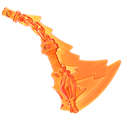 Weapon Nunchucks with Trailing Effect Trans-Orange