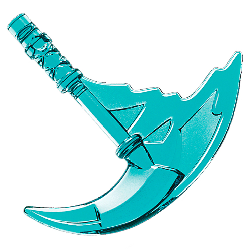 Weapon Sickle with Trailing Effect Transparent-Hellblau