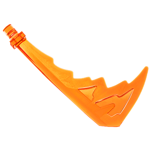 Weapon Katana with Trailing Effect Trans-Orange