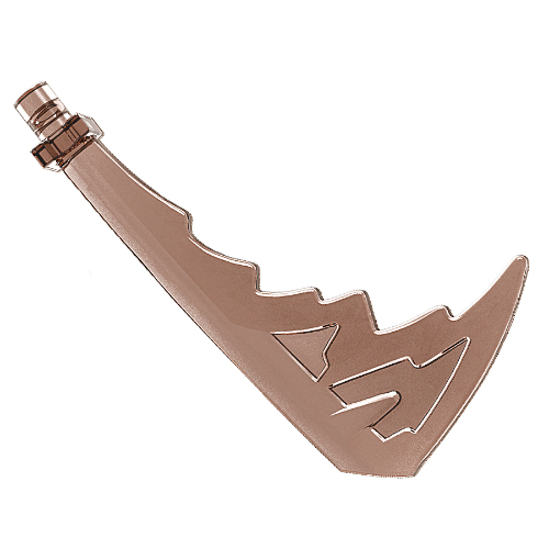 Weapon Katana with Trailing Effect in Transparent-Braun