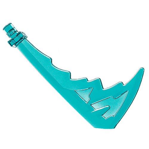 Weapon Katana with Trailing Effect Transparent-Hellblau