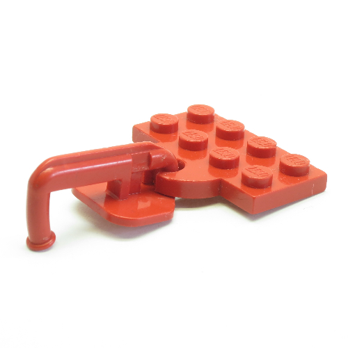 Plate Special 2 × 4 with Train Coupler Open with Hook Rot