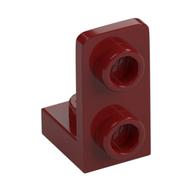Bracket 1 × 1 - 1 × 2 Inverted Dark Red