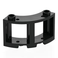 Window Round 3 × 3 × 2 Black