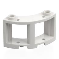 Window Round 3 × 3 × 2 White